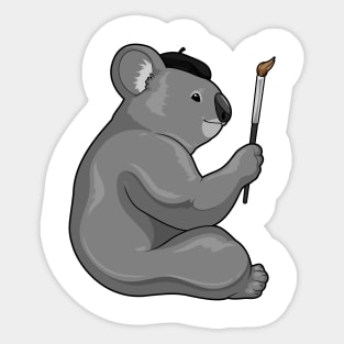 Koala Painting Paint brush Sticker